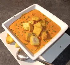 Enjoy creamy tomato soup in the Northwoods